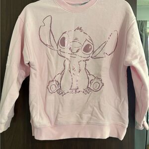 Pink Kids Sweatshirt with Character Design